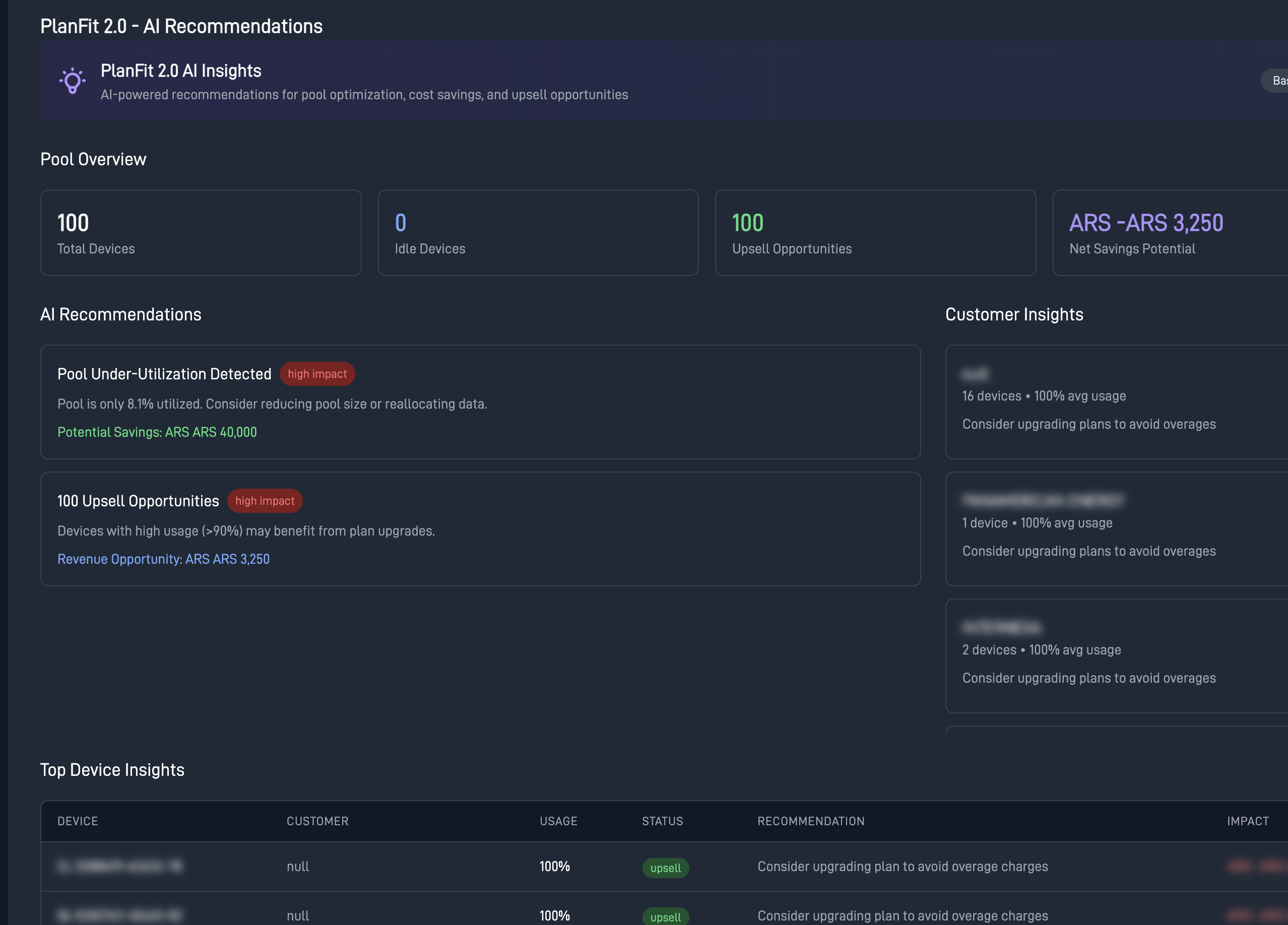 Bulk Provisioning Dashboard
